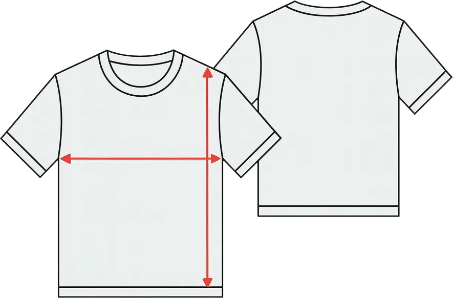 Размерная сетка: футболка